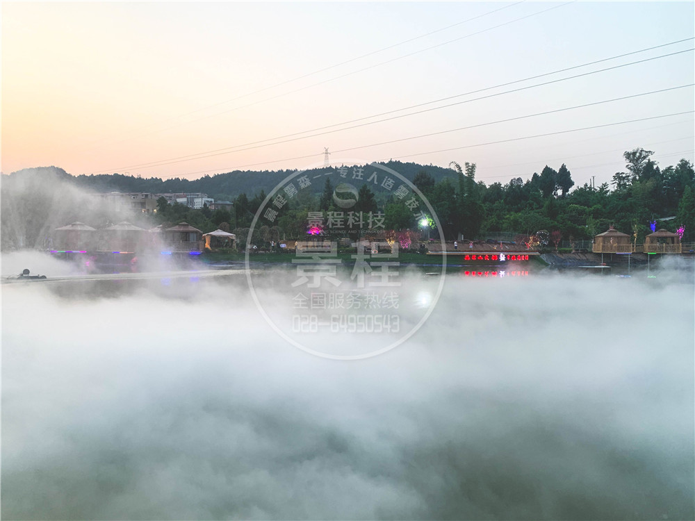巴中鄉豆童年人造霧造景 戶外人造霧造景