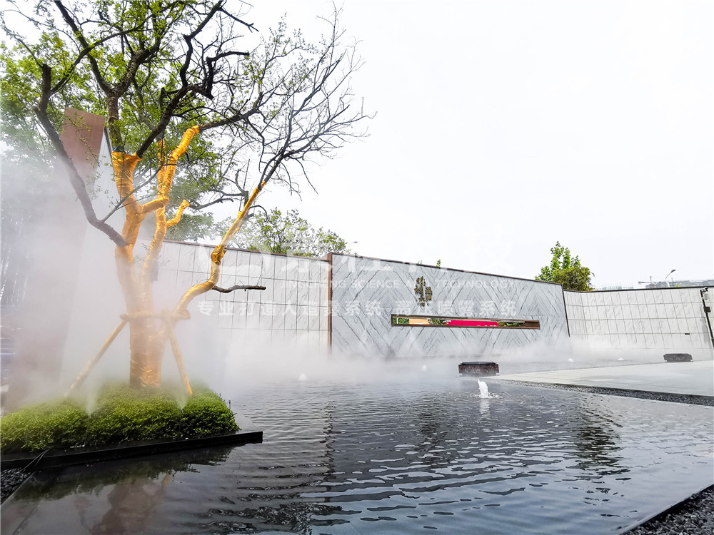 售樓部水景噴霧 水景噴霧景觀,噴霧造景