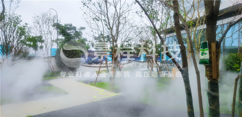 景觀造霧 小區(qū)售樓部人造霧,噴霧造景