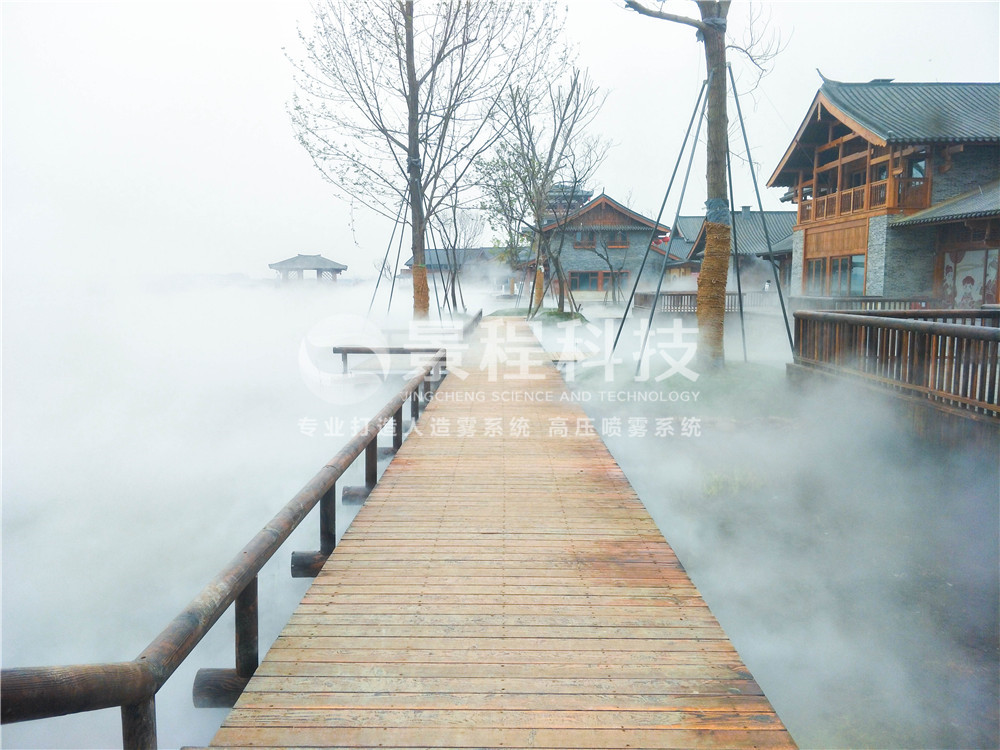 噴霧造景 人造霧景觀,高壓噴霧